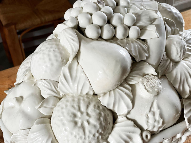 A 1960s Casa Pupo White Ceramic Fruit Bowl
