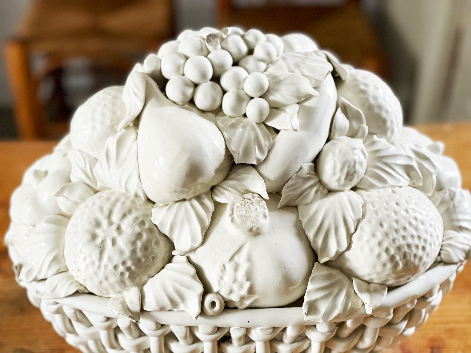 A 1950s Casa Pupo White Ceramic Fruit Bowl Streett Marburg