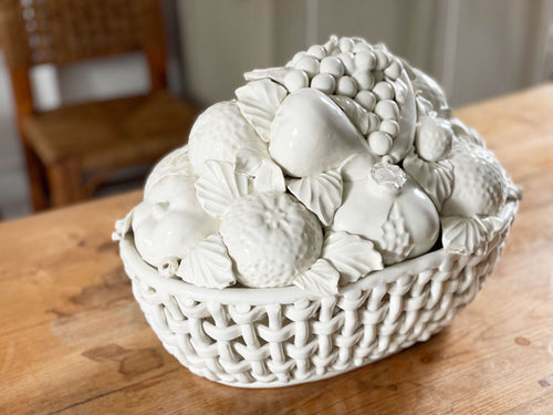 A 1960s Casa Pupo White Ceramic Fruit Bowl
