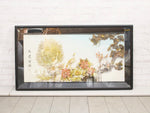 Chinese Shell Art Picture in Box Frame with Peacock