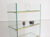A 1960's Belgian Shop Glass Etagere with Brass Fittings