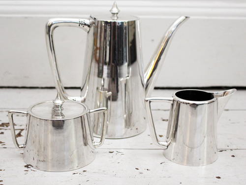 1930's Deco Silver Plated Coffee Set