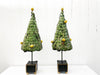 A Pair of 1950's Italian Polychrome Metal Lemon Trees