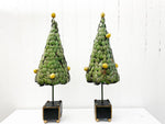A Pair of 1950's Italian Polychrome Metal Lemon Trees