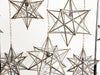Vintage Italian Brass & Glass Star Lanterns - Medium