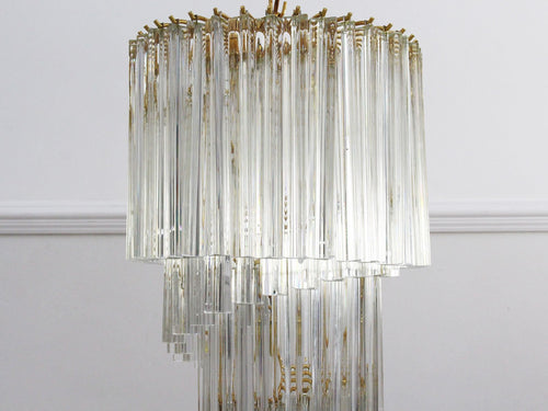 A 1970's Murano Glass Spiral Chandelier by Venini