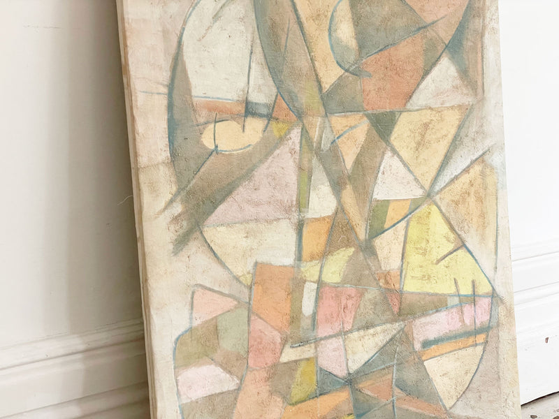 A 1970's Abstract Oil on Canvas from Florence School of Art
