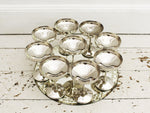 A Set of 9 Vintage Italian Silver Plated Champagne Coupes