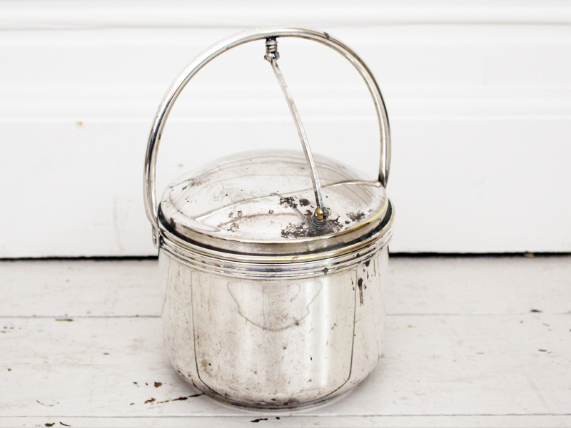 Vintage 1950's French Silver Plated Ice Bucket