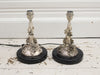 A Pair of 1960's Italian Solid Silver Artisan Made Table Lights