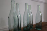 Vintage French Green Glass Brasserie Bottles