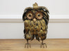 A 1960's French Brutalist Brass Owl Sculpture in the style of Curtis Jere