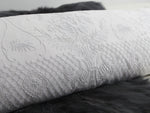 Bolsters - Antique French White on White Cornely Embroidery Panel on Linen Bolster PB84