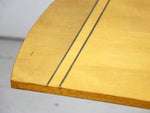 A 1950's Heals maple wood and brass inlay coffee table