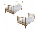 Pair of 19th Century French Single Beds by A. Bastet, Lyon, France
