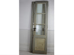 Pair of Grey French Doors with Glass Panels