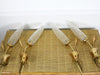 A pair of 1960's retro brass and glass wall lights 4 available